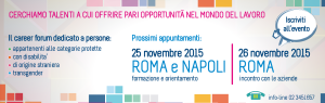 Diversitalavoro, career forum Roma e Napoli