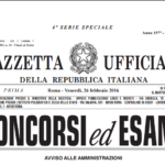 concorsi, Gazzetta Ufficiale